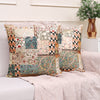 Elegant Patchwork Chenille Cushion Cover